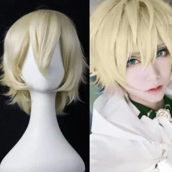 Synthetic Short Wigs For Women White Purple Blue Blonde Yellow Black Red Cosplay Wig Female High Temperature Fiber Halloween Wigs