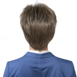 Synthetic Wig Curly kinky Straight Asymmetrical With Headband Machine Made Wig 10 inch A1 Synthetic Hair Women's Classic Comfortable Color Gradient Multi-color