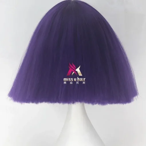 Synthetic Wig lady gaga Straight Bob Wig Short Dark Brown Silver grey Dark Blonde Pink Green Synthetic Hair 12 inch Women's Comfy Fluffy Red Pink Carnival Wigs