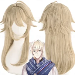 Synthetic Wig Lu Chen Micro Locs Natural Straight Middle Part Layered Haircut Machine Made Wig 24 inch A1 Synthetic Hair Women's Middle Part Classic Comfortable Blonde