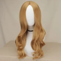 Synthetic Wig Megan M3GAN Curly Middle Part Machine Made Wig Medium Length A1 Synthetic Hair Women's Party Easy to Carry Fashion Brown Halloween Wigs