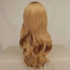 Synthetic Wig Megan M3GAN Curly Middle Part Machine Made Wig Medium Length A1 Synthetic Hair Women's Party Easy to Carry Fashion Brown Halloween Wigs