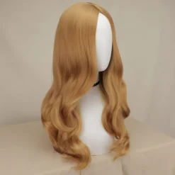 Synthetic Wig Megan M3GAN Curly Middle Part Machine Made Wig Medium Length A1 Synthetic Hair Women's Party Easy to Carry Fashion Brown Halloween Wigs