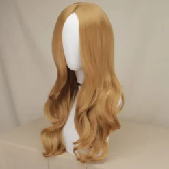 Synthetic Wig Megan M3GAN Curly Middle Part Machine Made Wig Medium Length A1 Synthetic Hair Women's Party Easy to Carry Fashion Brown Halloween Wigs