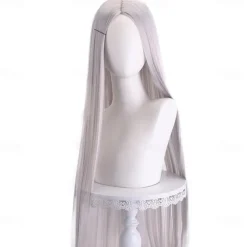 Synthetic Wig Straight Middle Part Machine Made Wig Long A1 A2 A3 A4 A5 Synthetic Hair Women's Cosplay Soft Party Pink Red Black Halloween Wigs