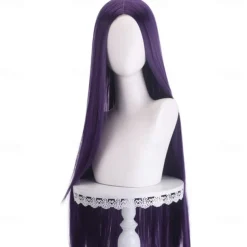 Synthetic Wig Straight Middle Part Machine Made Wig Long A1 A2 A3 A4 A5 Synthetic Hair Women's Cosplay Soft Party Pink Red Black Halloween Wigs