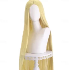 Synthetic Wig Straight Middle Part Machine Made Wig Long A1 A2 A3 A4 A5 Synthetic Hair Women's Cosplay Soft Party Pink Red Black Halloween Wigs