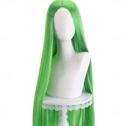 Synthetic Wig Straight Middle Part Machine Made Wig Long A1 A2 A3 A4 A5 Synthetic Hair Women's Cosplay Soft Party Pink Red Black Halloween Wigs