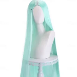 Synthetic Wig Straight Middle Part Machine Made Wig Long A1 A2 A3 A4 A5 Synthetic Hair Women's Cosplay Soft Party Pink Red Black Halloween Wigs