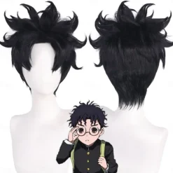 Synthetic Wig Takashi Shimura Loose Curl Micro Locs Asymmetrical Neat Bang Machine Made Wig 12 inch A1 Synthetic Hair Women's Fashionable Design Classic Comfortable Black