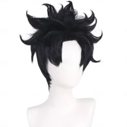 Synthetic Wig Takashi Shimura Loose Curl Micro Locs Asymmetrical Neat Bang Machine Made Wig 12 inch A1 Synthetic Hair Women's Fashionable Design Classic Comfortable Black