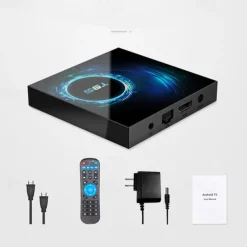 T95 Smart Tv Box Android 10 Support 6K 30FPS YouTube Google Play Google Voice Assistant LEMFO 2.4g & 5g Wifi Bluetooth 6k 16g 32gb 64gb 4k Quad Core Set-Top Box Media Player