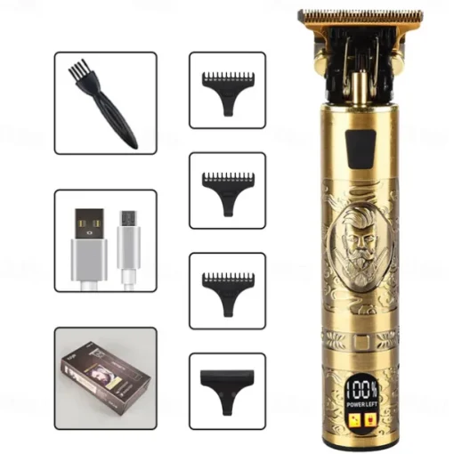 T9 USB Electric Hair Cutting Machine Professional Man Shaver Trimmer New Rechargeable Beard Trimmer Barber Hair Cutting Tools