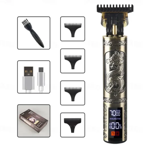 T9 USB Electric Hair Cutting Machine Professional Man Shaver Trimmer New Rechargeable Beard Trimmer Barber Hair Cutting Tools