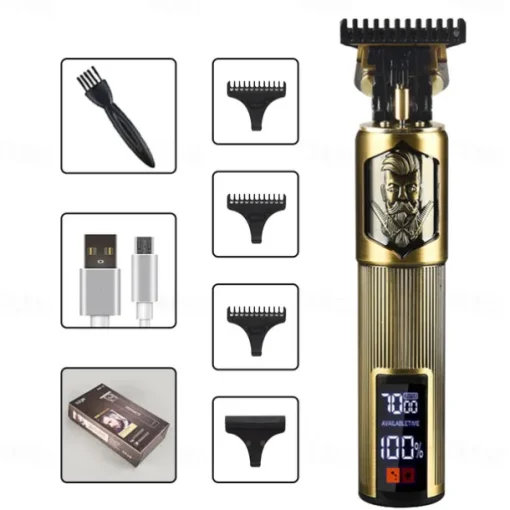 T9 USB Electric Hair Cutting Machine Professional Man Shaver Trimmer New Rechargeable Beard Trimmer Barber Hair Cutting Tools