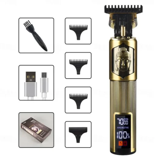 T9 USB Electric Hair Cutting Machine Professional Man Shaver Trimmer New Rechargeable Beard Trimmer Barber Hair Cutting Tools