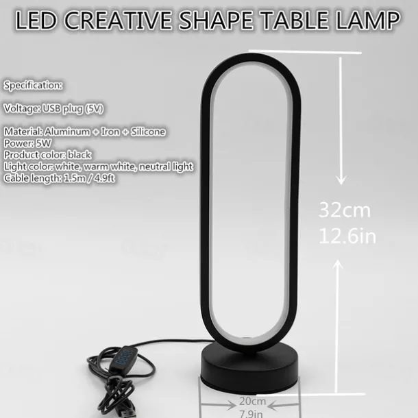 Table Lamp / Desk Lamp Modern Contemporary USB Powered For Living Room / Bedroom PVC <5V