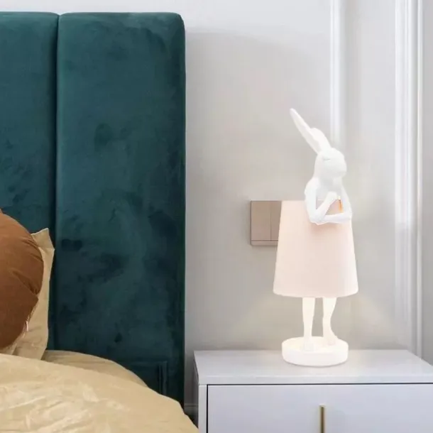 Table Lamp Bunny Table Lamps Gold Rabbit Table Lamp for Bedroom,Bunny Children's Bedside Gift Table Lamp Small Bunny Light 110-240V