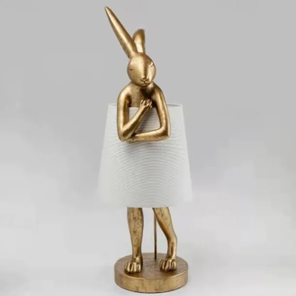 Table Lamp Bunny Table Lamps Gold Rabbit Table Lamp for Bedroom,Bunny Children's Bedside Gift Table Lamp Small Bunny Light 110-240V