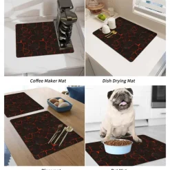 Table Mat Draining Mat Bar Heat iInsulation Non-slip Mat Household Kitchen Utensils Drying Mat