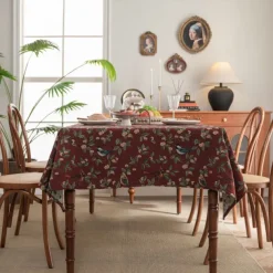 Tablecloth Decorative and Durable Table Cover Ideal for Dining and Kitchen Tables Perfect for Everyday Use or Special Occasions