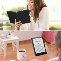 Tablet Case Cover For Amazon Kindle Paperwhite 6.8'' 11th 2021 Waterproof Smart Auto Wake / Sleep Full Body Protective Solid Colored Oxford Cloth Plastic