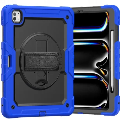 Tablet Case Cover For Apple iPad Air 11"(2024) iPad Air 13"(2024) iPad Pro 11"(2024) iPad Pro 13"(2024) Portable Handle Pencil Holder Armor PC Silicone
