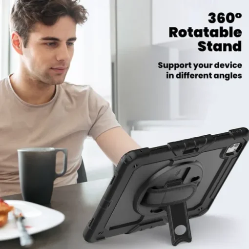Tablet Case Cover For Apple iPad Air 11"(2024) iPad Air 13"(2024) iPad Pro 11"(2024) iPad Pro 13"(2024) Portable Handle Pencil Holder Armor PC Silicone