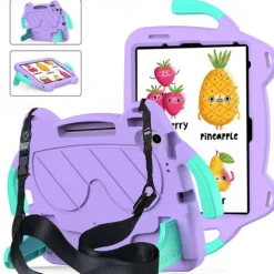 Tablet Case Cover For Apple iPad 10th 10.9'' iPad Air 5th 4th 10.9" ipad 9th 8th 7th Generation 10.2 inch iPad Air 3rd 10.5'' iPad Pro 1st 11'' Handle Pencil Holder Shoulder Strap Cartoon PC