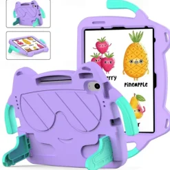 Tablet Case Cover For Apple iPad 10th 10.9'' iPad Air 5th 4th 10.9" ipad 9th 8th 7th Generation 10.2 inch iPad Air 3rd 10.5'' iPad Pro 1st 11'' Handle Pencil Holder Shoulder Strap Cartoon PC