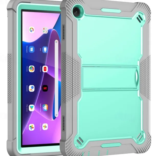 Tablet Case Cover For Lenovo M10 Plus 3rd Gen 10.6" TB-125/128 M10 FHD Plus 2nd Gen 10.3" TB-X606 M10 HD 2nd Gen 10.1" TB-X306 M10 3rd Gen TB-328 Armor Defender Rugged Protective with Adjustable