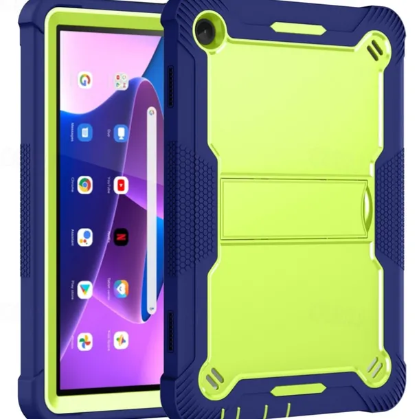 Tablet Case Cover For Lenovo M10 Plus 3rd Gen 10.6" TB-125/128 M10 FHD Plus 2nd Gen 10.3" TB-X606 M10 HD 2nd Gen 10.1" TB-X306 M10 3rd Gen TB-328 Armor Defender Rugged Protective with Adjustable