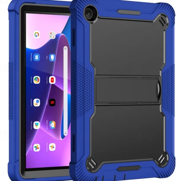 Tablet Case Cover For Lenovo M10 Plus 3rd Gen 10.6" TB-125/128 M10 FHD Plus 2nd Gen 10.3" TB-X606 M10 HD 2nd Gen 10.1" TB-X306 M10 3rd Gen TB-328 Armor Defender Rugged Protective with Adjustable