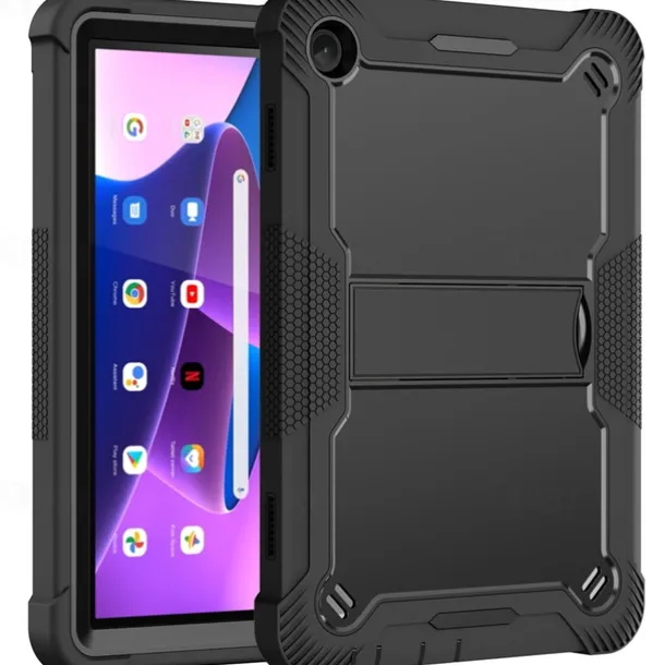 Tablet Case Cover For Lenovo M10 Plus 3rd Gen 10.6" TB-125/128 M10 FHD Plus 2nd Gen 10.3" TB-X606 M10 HD 2nd Gen 10.1" TB-X306 M10 3rd Gen TB-328 Armor Defender Rugged Protective with Adjustable