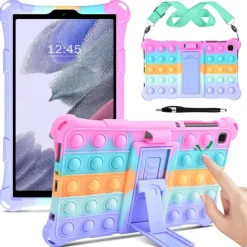 Tablet Case Cover For Samsung Galaxy Tab S8 11'' S7 11'' A7 Lite 8.7'' A7 10.4'' A 8.0" 2022 2021 2020 2019 with Stand Holder Pencil Holder Shoulder Strap Cartoon Silica Gel For Kids