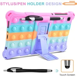 Tablet Case Cover For Samsung Galaxy Tab S8 11'' S7 11'' A7 Lite 8.7'' A7 10.4'' A 8.0" 2022 2021 2020 2019 with Stand Holder Pencil Holder Shoulder Strap Cartoon Silica Gel For Kids