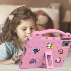 Tablet Case Cover For Samsung Galaxy Tab S9 11 inch S9 Plus 12.4" S8 S7 S6 A8 A7 A Ultra Plus FE Lite Handle with Adjustable Kickstand Shockproof 3D Cartoon Silicone