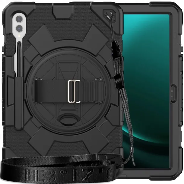 Tablet Case Cover For Samsung Galaxy Tab A9 8.7" S9 11 inch S9 Plus 12.4" A9 Plus 11" Portable Handle Pencil Holder Armor PC Silicone