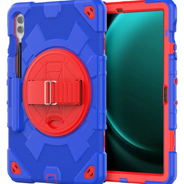 Tablet Case Cover For Samsung Galaxy Tab A9 8.7" S9 11 inch S9 Plus 12.4" A9 Plus 11" Portable Handle Pencil Holder Armor PC Silicone