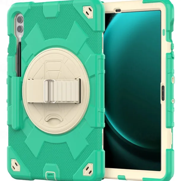 Tablet Case Cover For Samsung Galaxy Tab A9 8.7" S9 11 inch S9 Plus 12.4" A9 Plus 11" Portable Handle Pencil Holder Armor PC Silicone