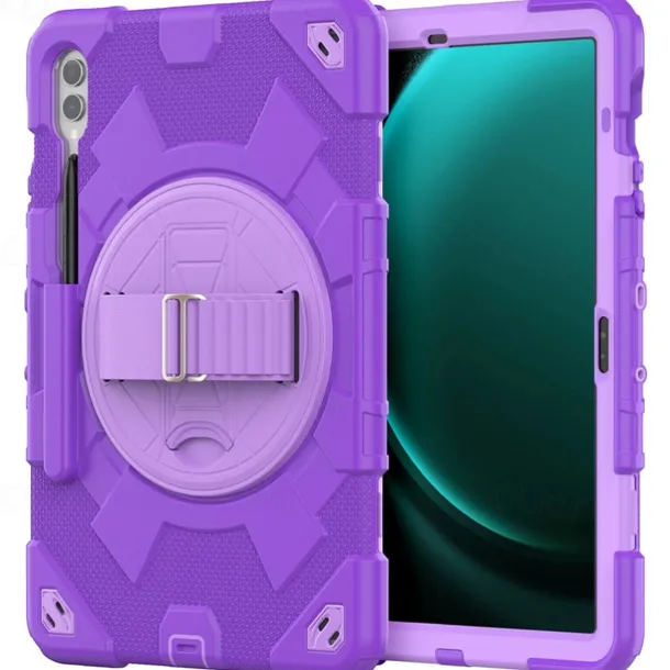 Tablet Case Cover For Samsung Galaxy Tab A9 8.7" S9 11 inch S9 Plus 12.4" A9 Plus 11" Portable Handle Pencil Holder Armor PC Silicone