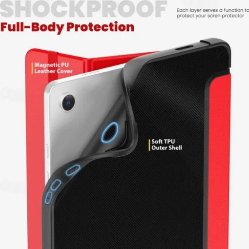 Tablet Case Cover For Samsung Galaxy Tab A9 8.7" A9 Plus 11" Portable Pencil Holder Trifold Stand TPU PU Leather