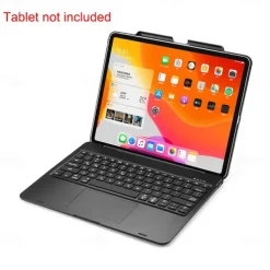 Tablet Case with keyboard for iPad Pro12.9 (2018/2020) tablet bluetooth keyboard removable bluetooth keyboard with touchpad colorful backlit keyboard