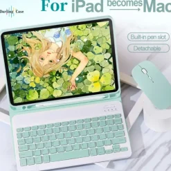 Tablet Computer Strap Keyboard For IPad 10th Protective Case With Keyboard, Keyboard Cover For IPad 11-inch 2018/2020/2021/2022,iPad Air4/Air5 10.9inch Case-Flip Bracket Cover-Keyboard Cover For IPad 10.2 Inch 7th/8th/9th.iPad 12.9inch.iPad 10.5inch