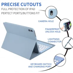 Tablet Computer Strap Keyboard For IPad 10th Protective Case With Keyboard, Keyboard Cover For IPad 11-inch 2018/2020/2021/2022,iPad Air4/Air5 10.9inch Case-Flip Bracket Cover-Keyboard Cover For IPad 10.2 Inch 7th/8th/9th.iPad 12.9inch.iPad 10.5inch