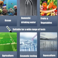 TDS Water Quality Tester Precise and Reliable Hydroponic Water pH Meter Ideal Water Testing Meter for Drinking Water Aquariums Indoor Gardens Homemade