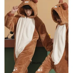 Teddy Bear Party Costume Costume Family Christmas Pajamas Kigurumi Pajamas Men's Women's Boys Girls' Halloween Carnival Masquerade One Piece Kid's Adults' Party Party & Evening Onesie