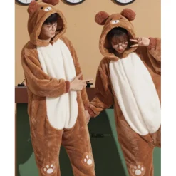 Teddy Bear Party Costume Costume Family Christmas Pajamas Kigurumi Pajamas Men's Women's Boys Girls' Halloween Carnival Masquerade One Piece Kid's Adults' Party Party & Evening Onesie