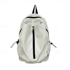 Teen Girls' Matching Green Backpack Set – Lightweight Nylon School and Travel Bags with Front Zipper Design