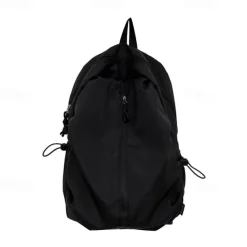 Teen Girls' Matching Green Backpack Set – Lightweight Nylon School and Travel Bags with Front Zipper Design